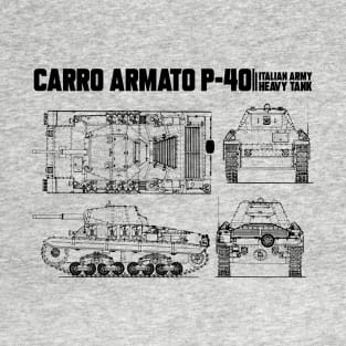 CARRO ARMATO P-40 ITALIAN TANK WW2 T-Shirt